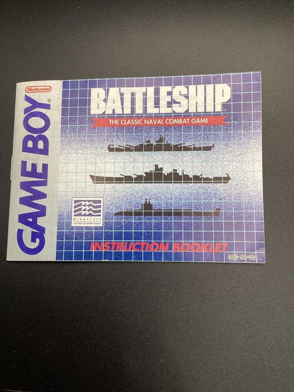 Battleship Nintendo Game Boy Manual Only Vintage Excellent Condition Guide Book!